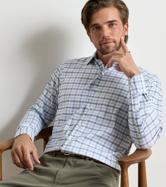 Lucas Performance Twill Sport Shirt In White