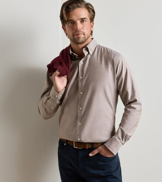 Americana Oxford Sport Shirt In French Press