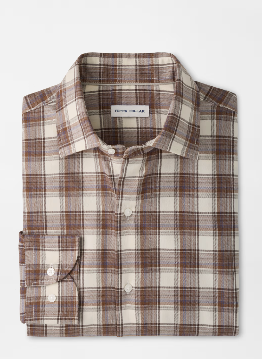 Cannon Performance Flannel Sport Shirt In Winter Ivory