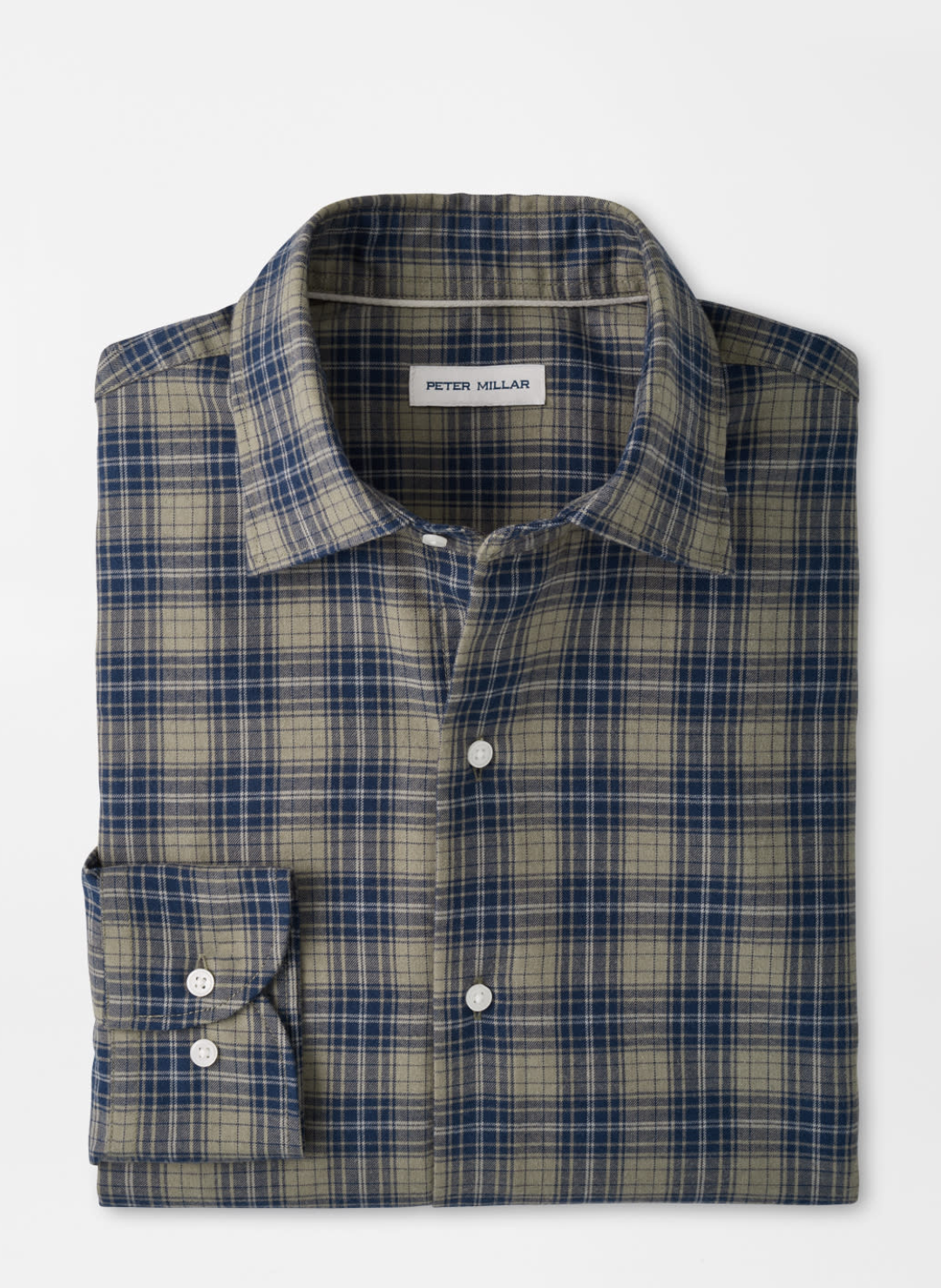 Dean Performance Flannel Sport Shirt In Fatigue