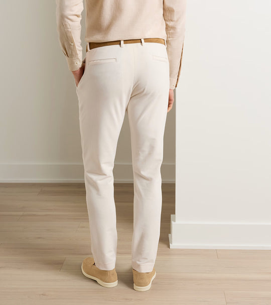 Bingham Corduroy Performance Trouser In Almond