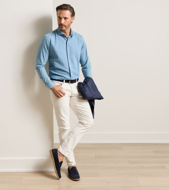 Fairfield Garment Dyed Denim In Almond
