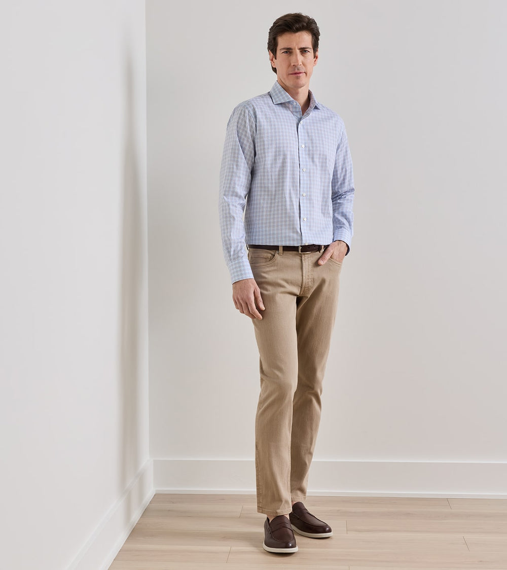 Fairfield Garment Dyed Denim In Khaki