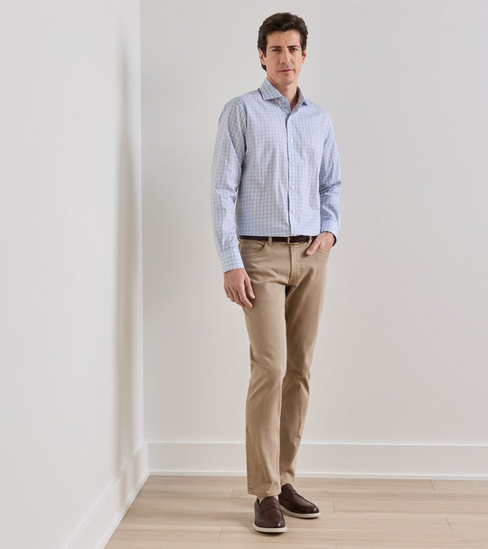 Fairfield Garment Dyed Denim In Khaki