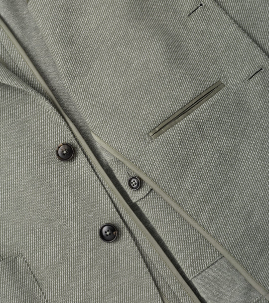 Barclay Knit Soft Jacket In Bayleaf