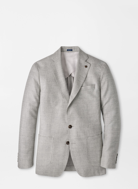 Foster Glen Plaid Soft Jacket In Grey Pearl