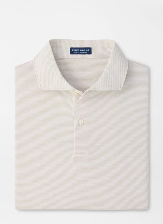 Treble Performance Jersey Polo In Grey Mist