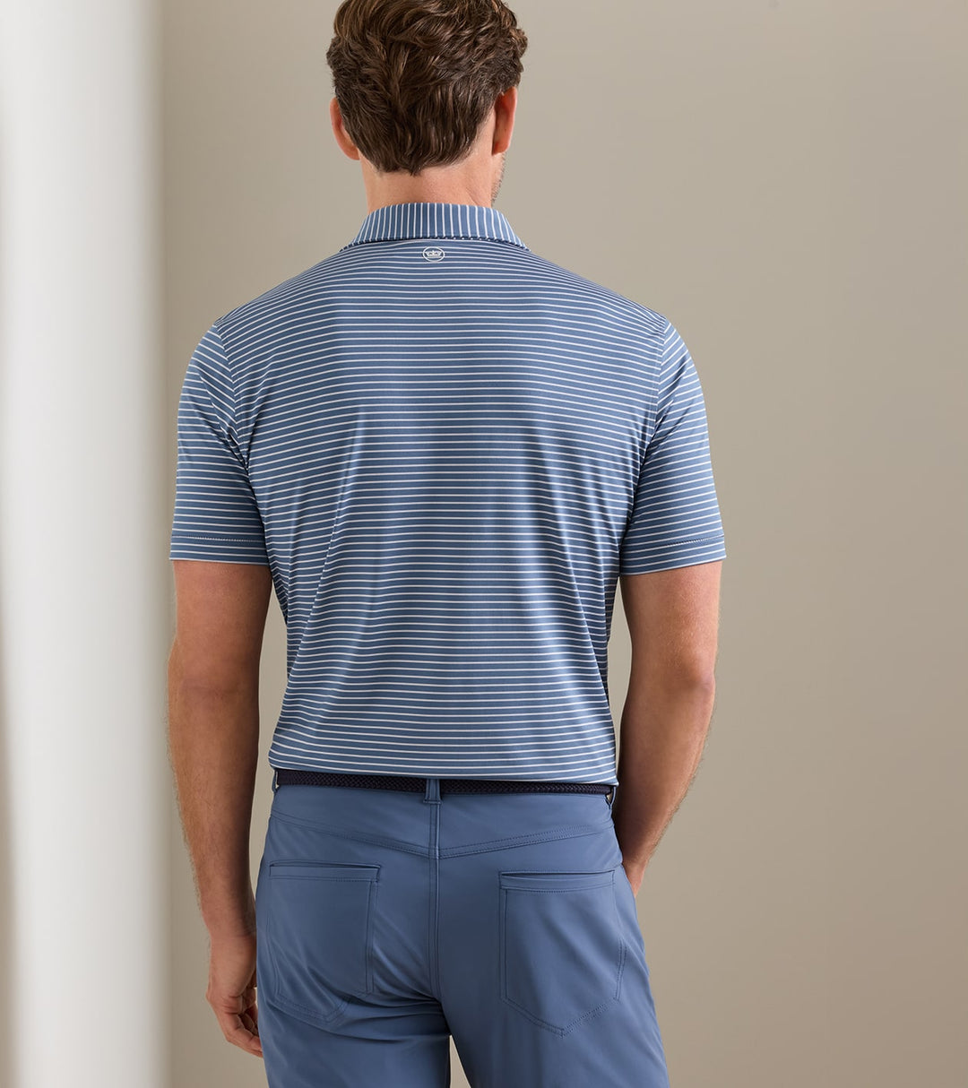 Keynote Performance Jersey Polo In Cadet