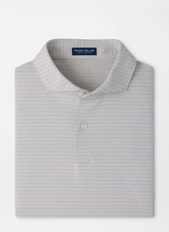 Keynote Performance Jersey Polo In Grey Mist