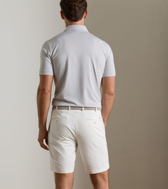 Keynote Performance Jersey Polo In Grey Mist