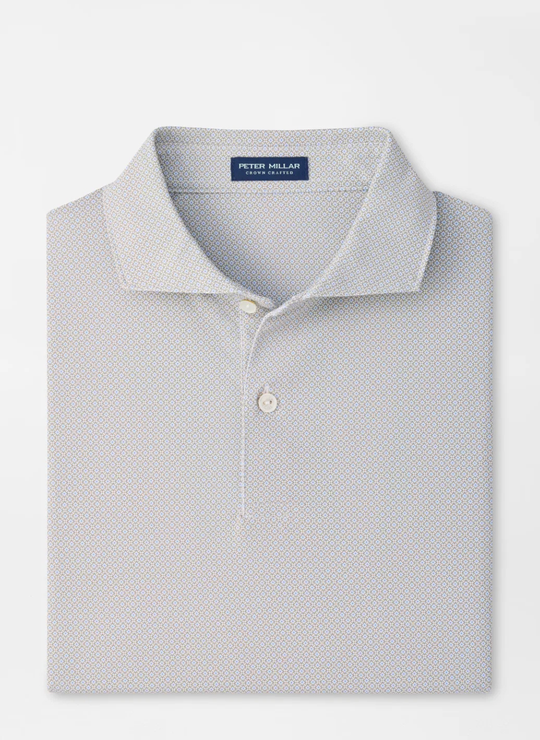 Caldara Performance Jersey Polo In White