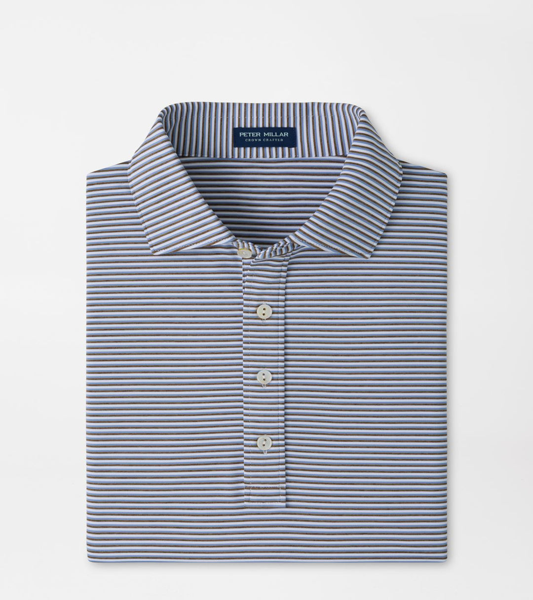 Rondo Performance Jersey Polo In White/Light Mocha