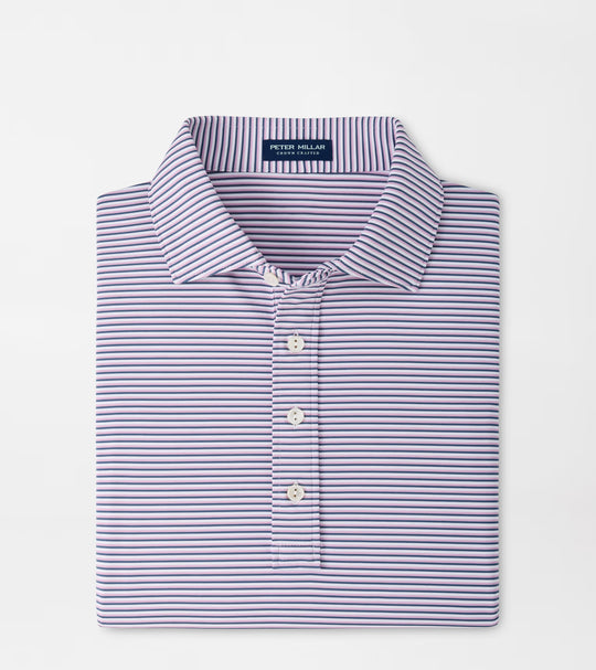 Rondo Performance Jersey Polo In White/Cadet