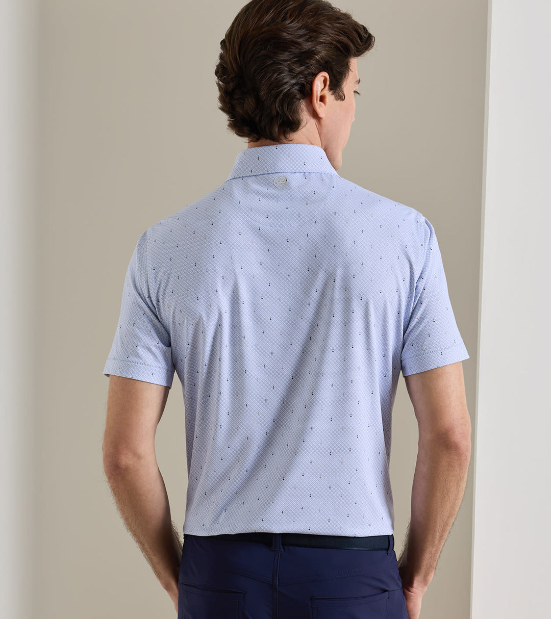 Sands Of Time Performance Jersey Polo In Alice Blue
