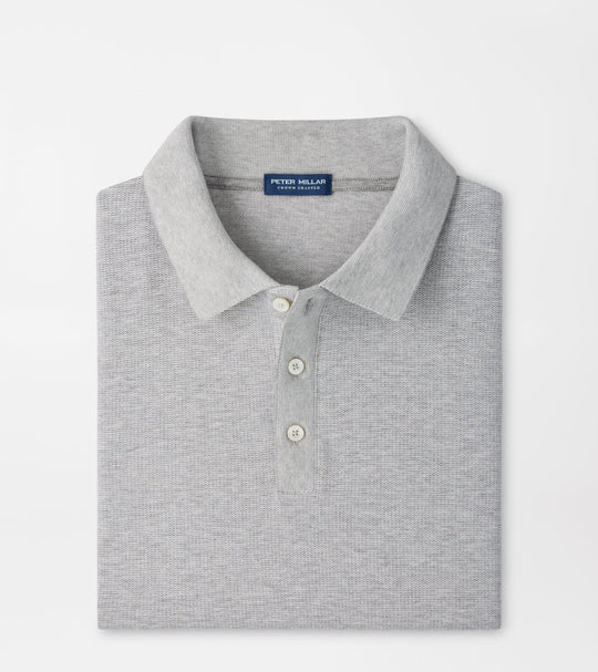 Barnes Short-Sleeve Knit Polo In Gale Grey