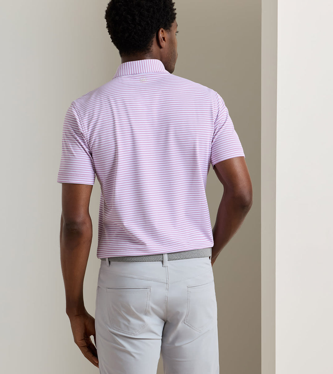 Verse Performance Mesh Polo In Soft Orchid