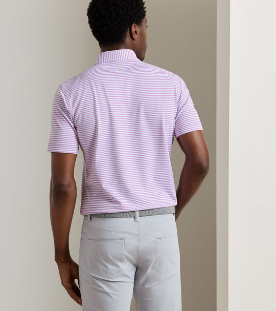 Verse Performance Mesh Polo In Soft Orchid