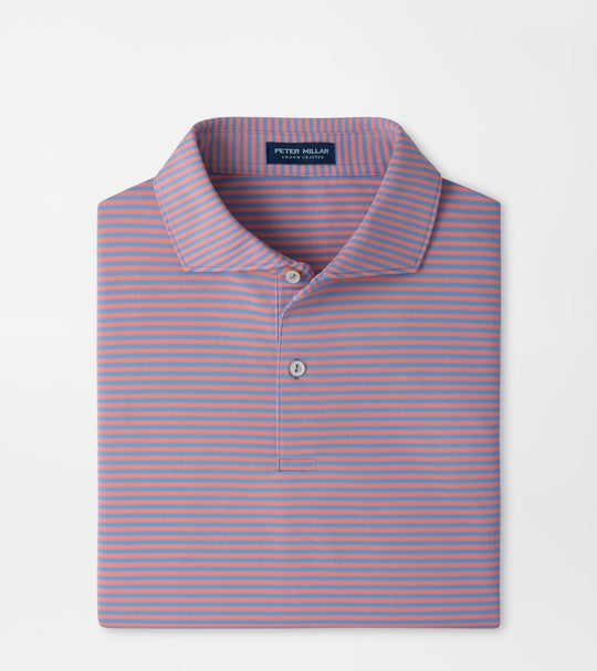 Verse Performance Mesh Polo In Windy Blue/Melrose Pink