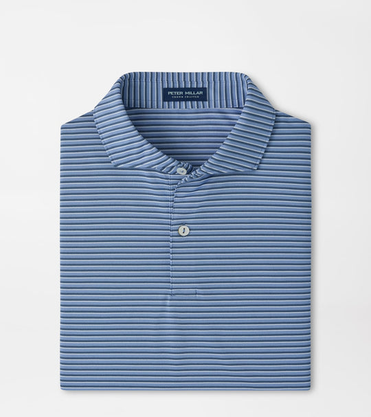 Tempo Performance Mesh Polo In Windy Blue