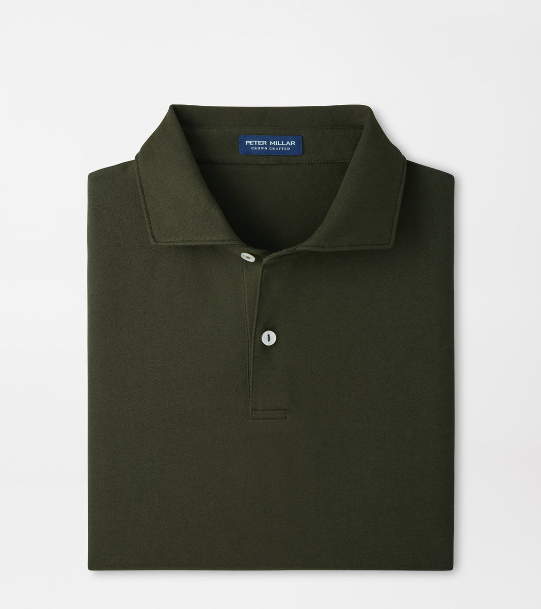 Albatross Cotton-Blend Piqué Polo In Dark Olive