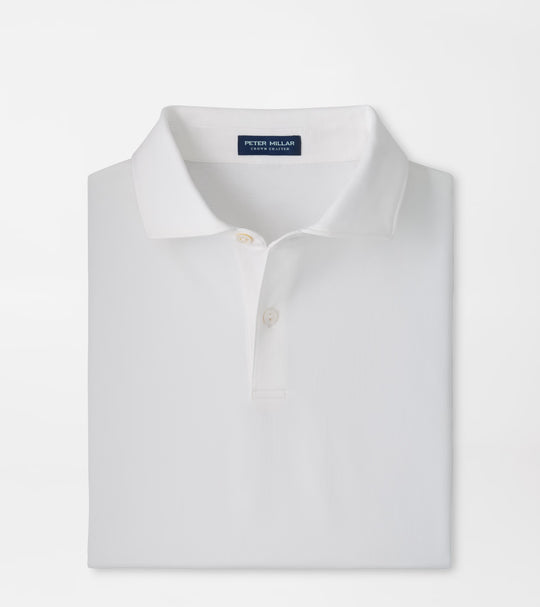 Albatross Cotton-Blend Piqué Polo In White