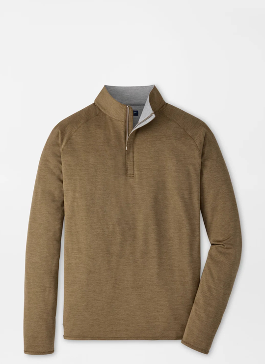 Stealth Performance Quarter-Zip In Light Mocha