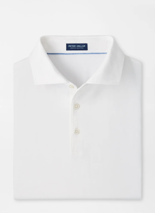 Excursionist Flex Short-Sleeve Polo In White