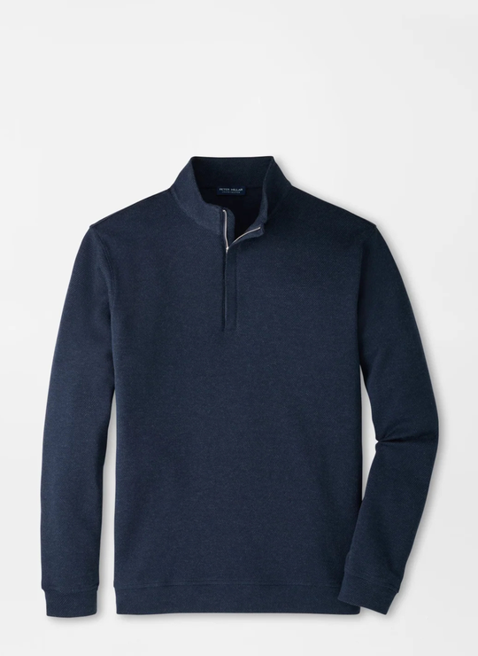 Grant Knit Quarter-Zip In Navy