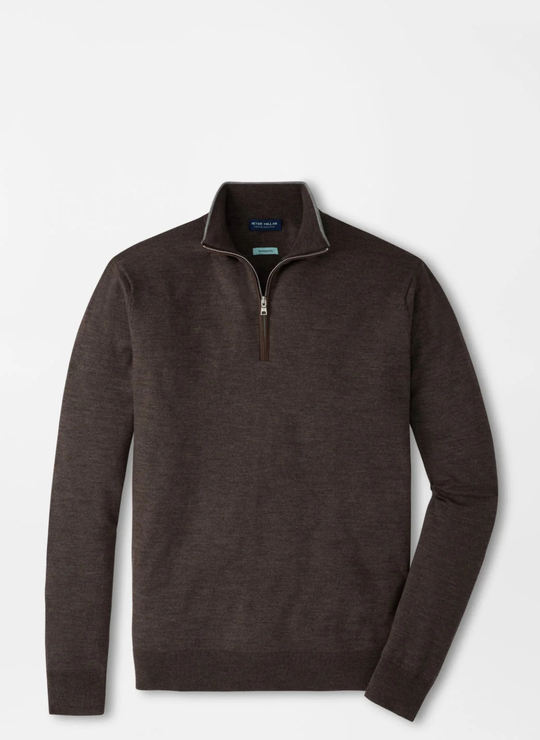 Excursionist Flex Quarter-Zip Sweater In Ash Brown