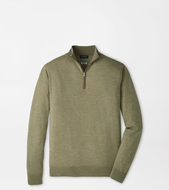 Excursionist Flex Quarter-Zip Sweater In Bayleaf