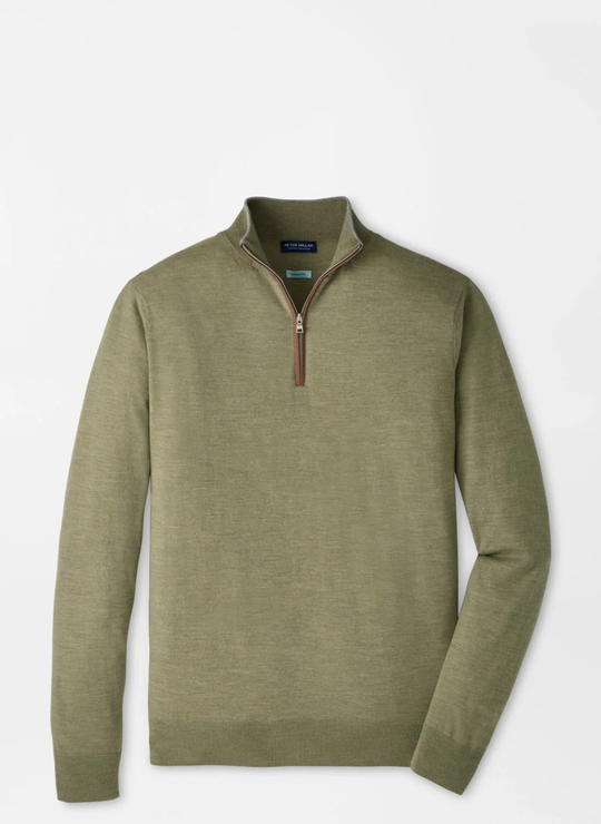 Excursionist Flex Quarter-Zip Sweater In Bayleaf