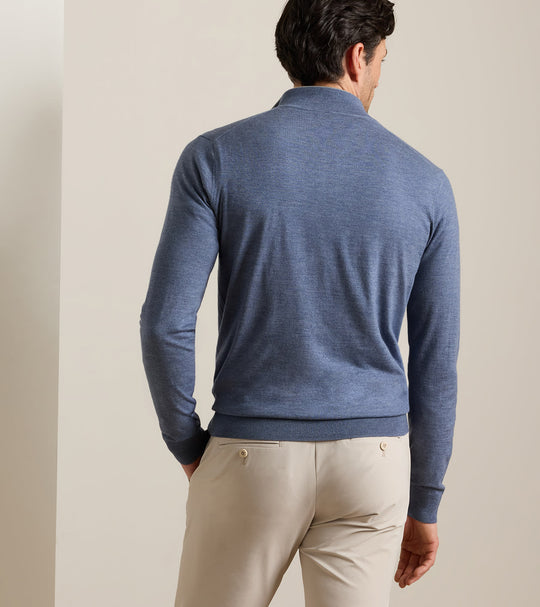 Excursionist Flex Quarter-Zip Sweater In Cadet