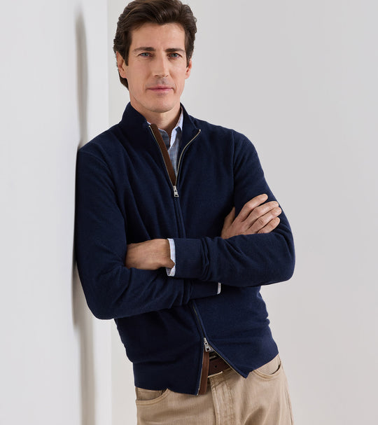 Excursionist Flex Full Zip Sweater In Navy