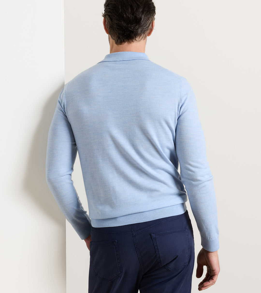 Dorset Sweater Polo Pale Blue