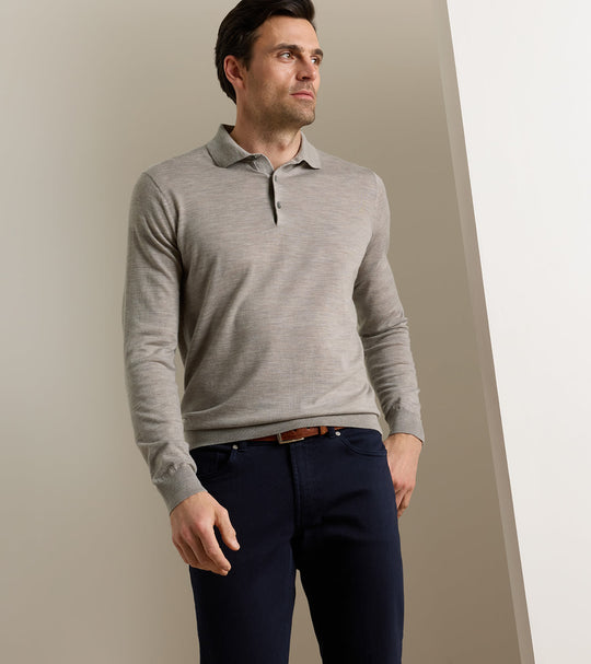 Dorset Sweater Polo In Rye
