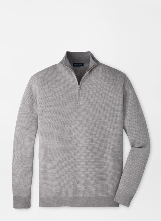 Ashland Quarter-Zip Sweater In Gale Grey