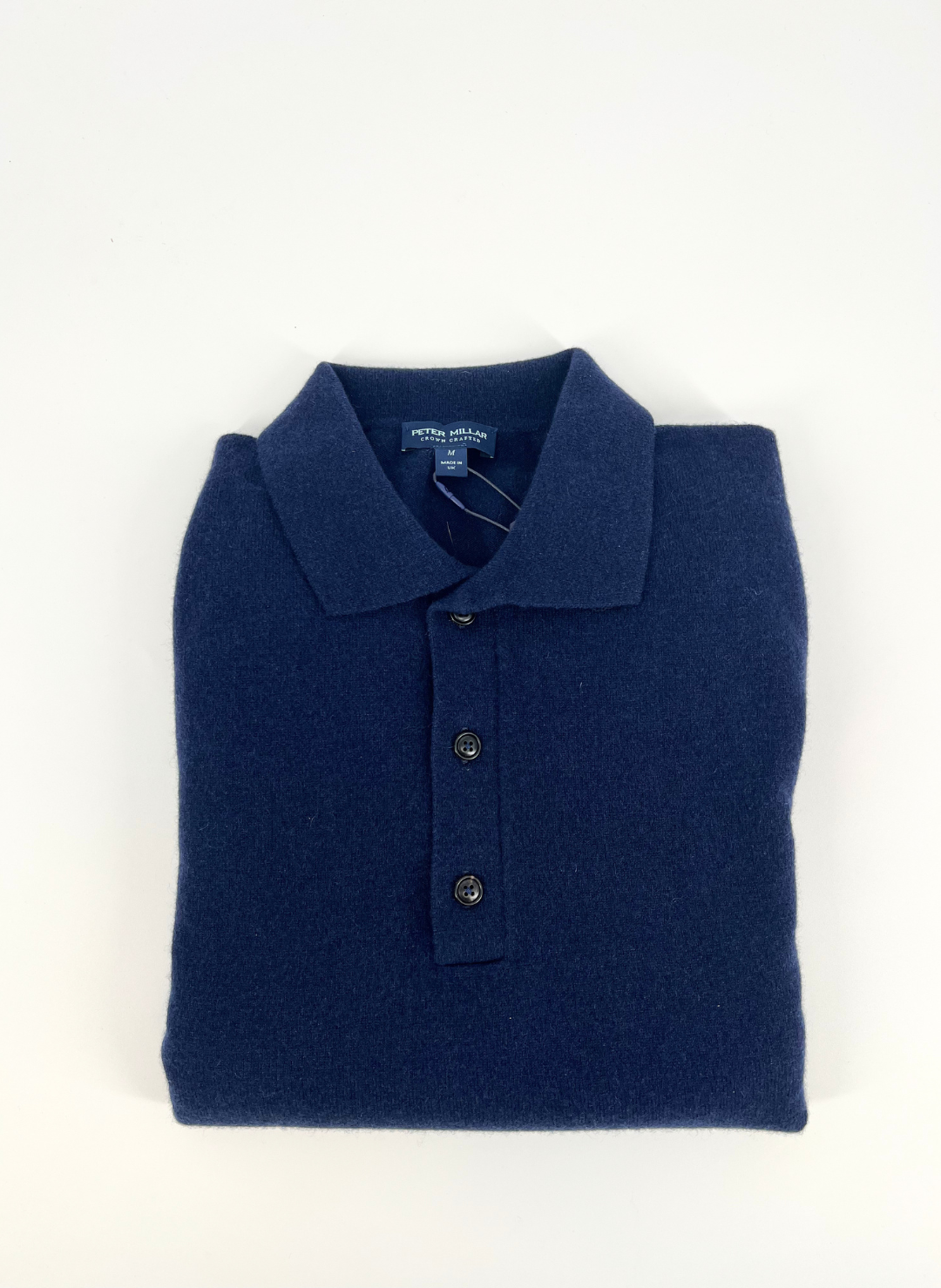 Cashmere Long-Sleeve Sweater in Navy