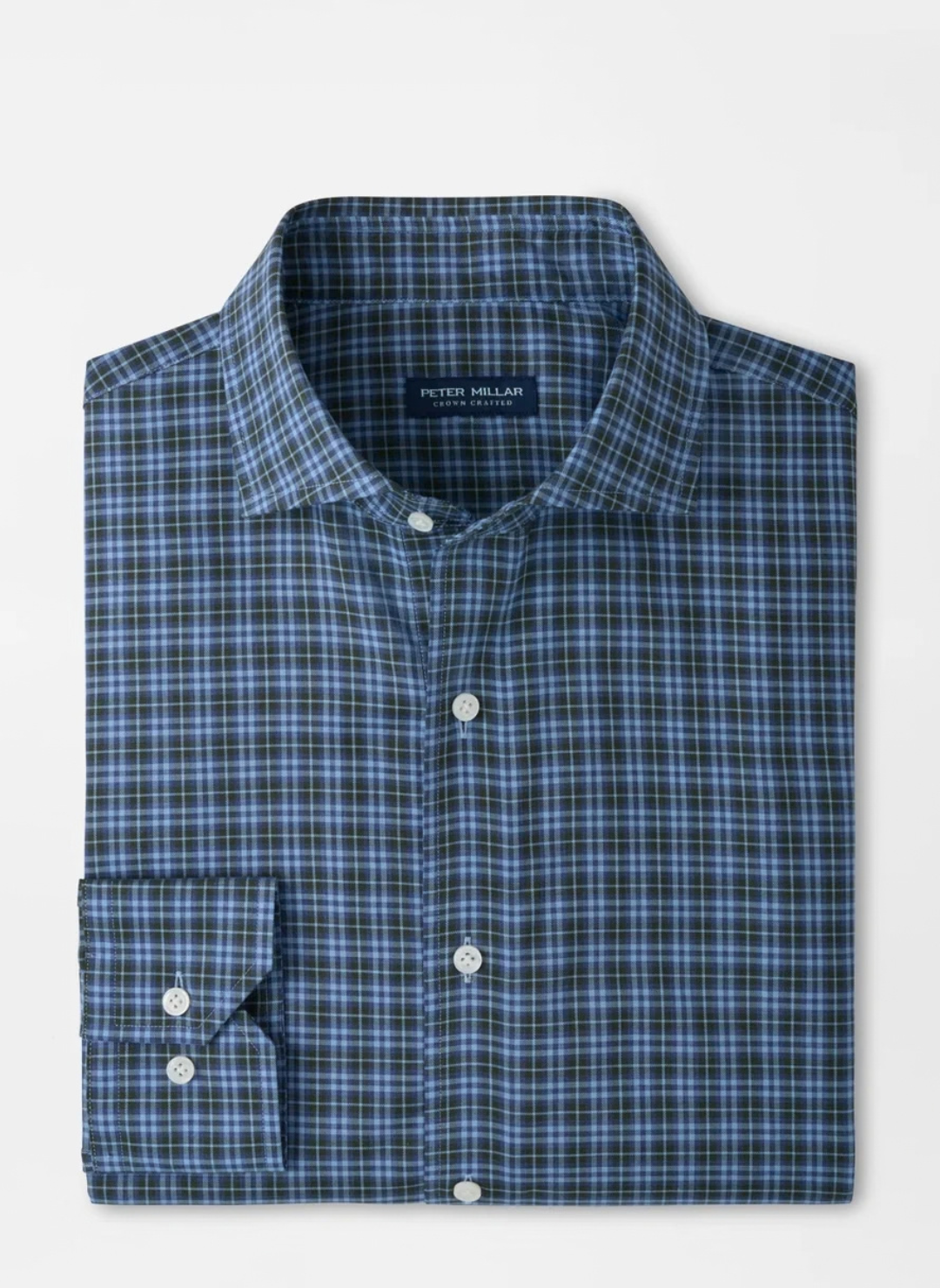 Bernard Cotton Sport Shirt In Windy Blue