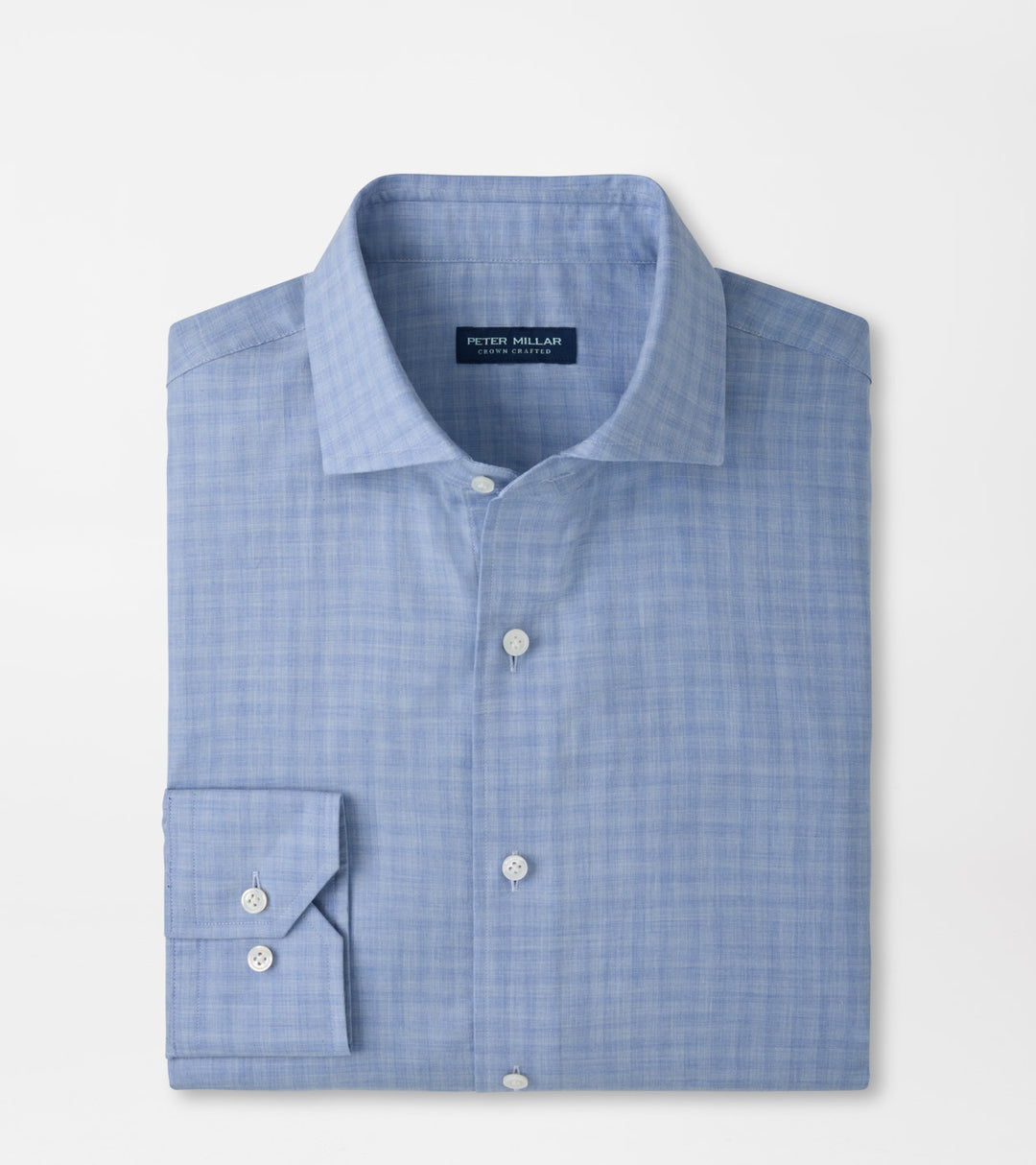 Felix Cotton Sport Shirt In Windy Blue