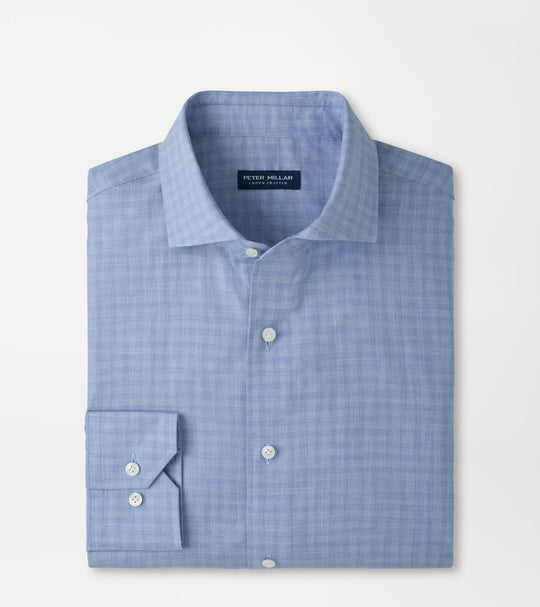 Felix Cotton Sport Shirt In Windy Blue