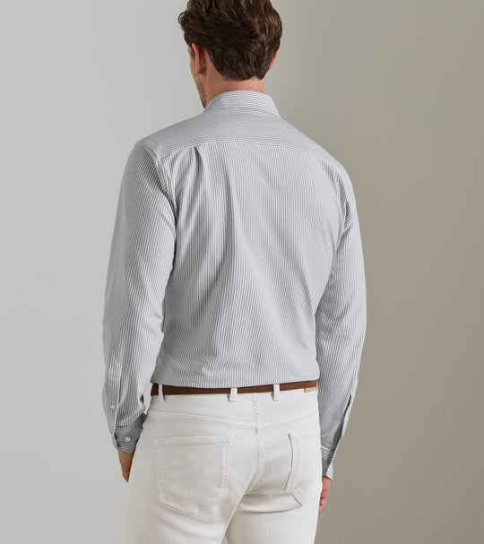 Excursionist Flex Stripe Sport Shirt In Argento