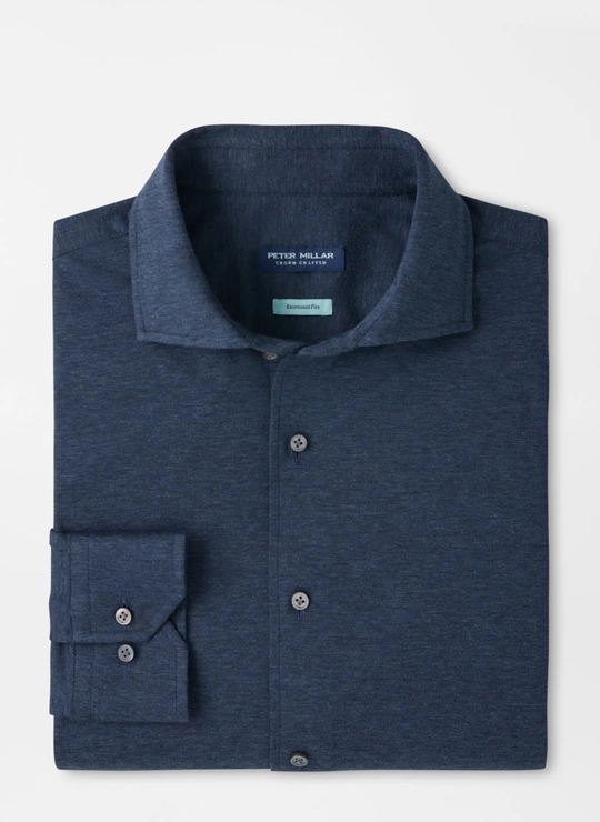 Excursionist Flex Solid Sport Shirt In Navy