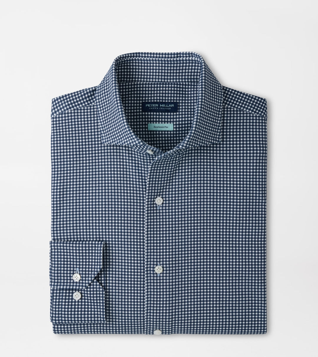 Excursionist Flex Gingham Sport Shirt In Cadet