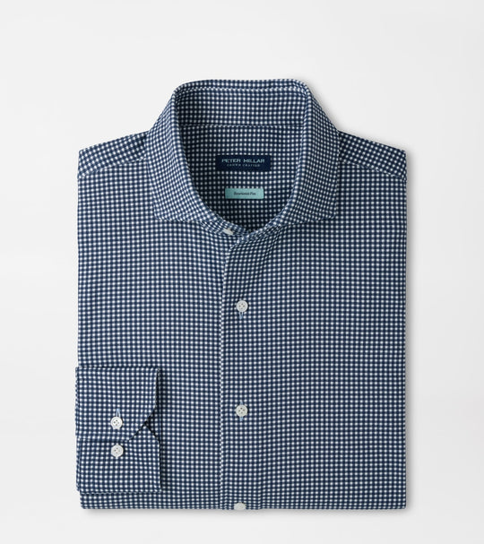 Excursionist Flex Gingham Sport Shirt In Cadet