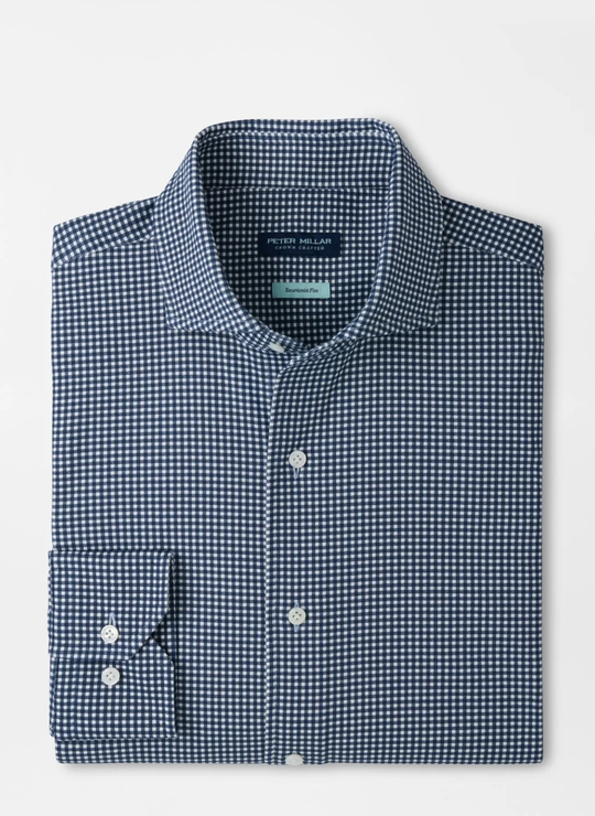 Excursionist Flex Gingham Sport Shirt In Cadet