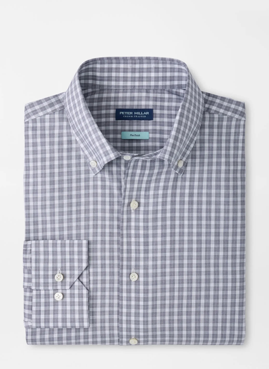 Chester Cotton Sport Shirt In Navy