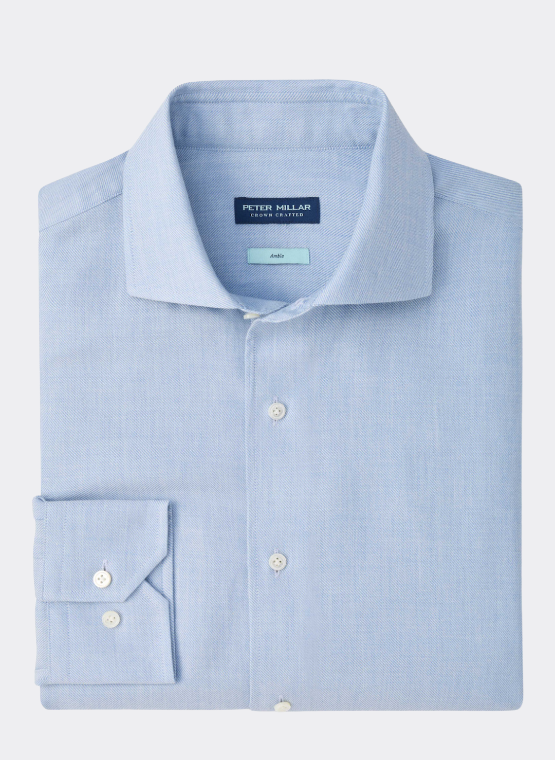 Amble Solid Sport Shirt in Windy Blue
