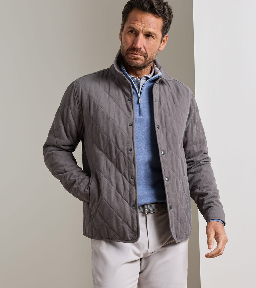 Chatham Cotton Cashmere Shirt Jacket In Cityscape