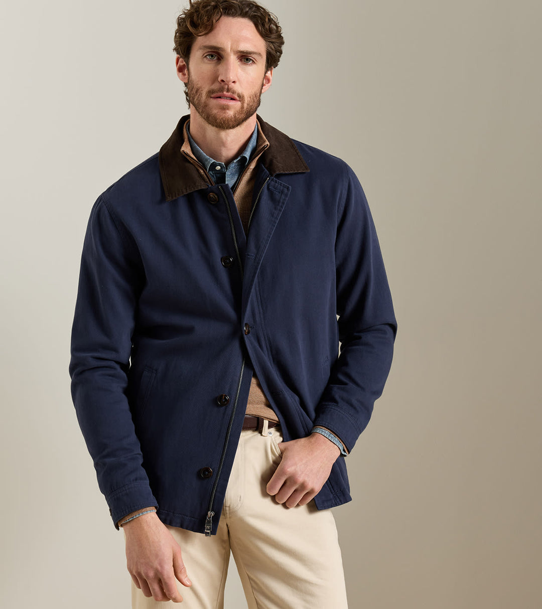 Chatham Cotton Cashmere Coat In Providence Bay