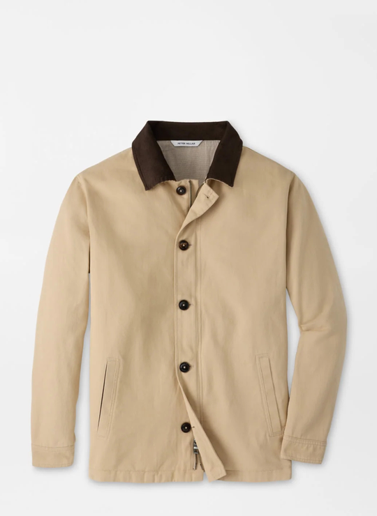 Chatham Cotton Cashmere Coat In Sand